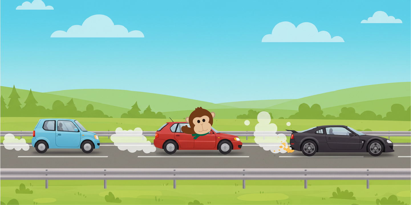 アイグッズは高速道路の真ん中のレーンを走っている!?